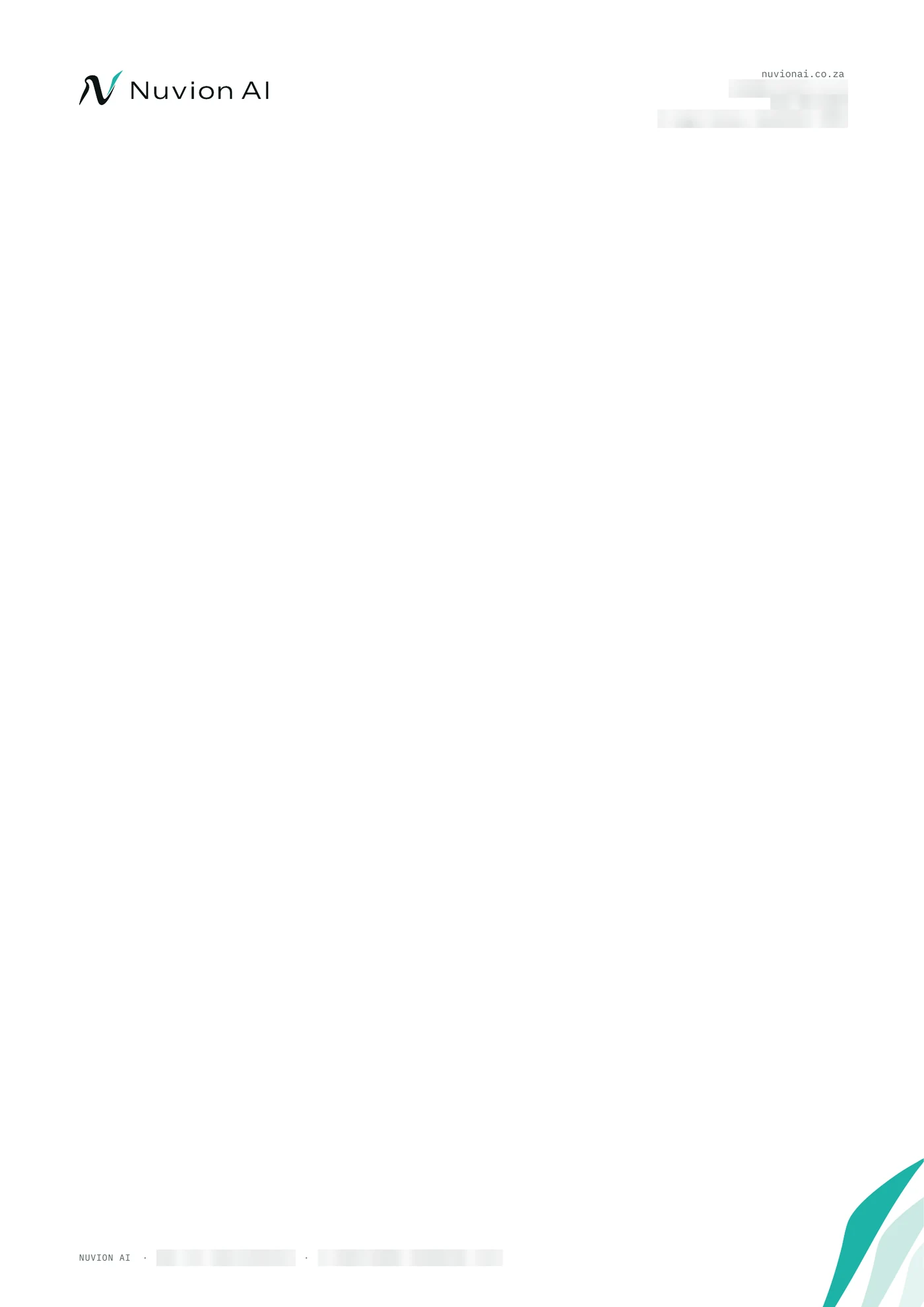 Nuvion AI letterhead