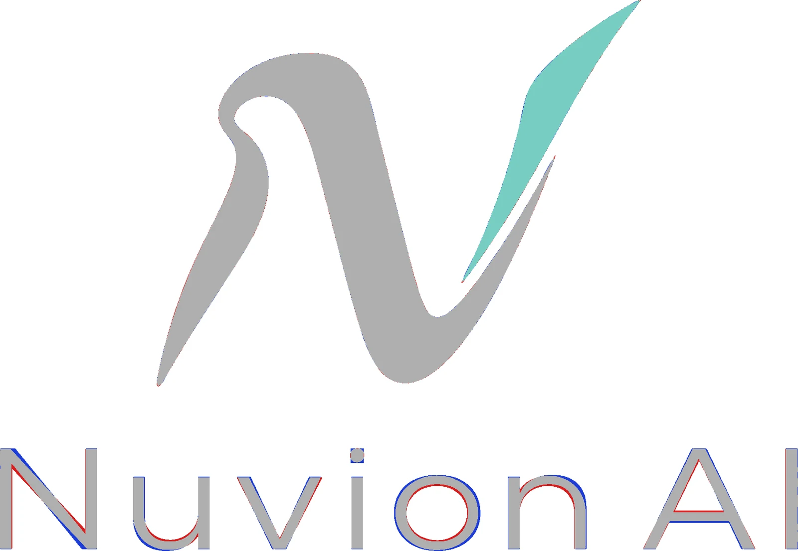 Nuvion AI logo: drawing and vector, overlaid