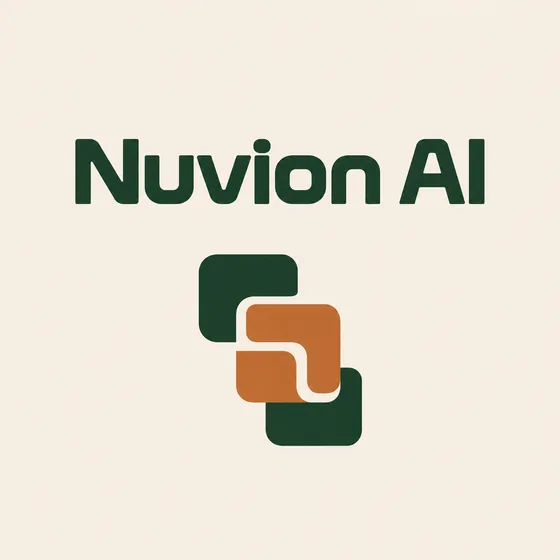 Nuvion AI logo option, round 1: Modular step
