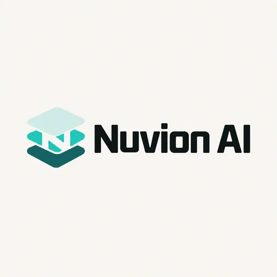 Nuvion AI logo option, round 2: Stacked layers