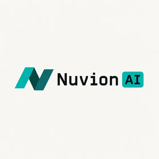 Nuvion AI logo option, round 3: Mono wordmark