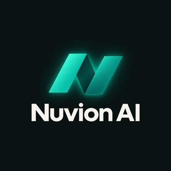Nuvion AI logo option, round 3: Glow gradient