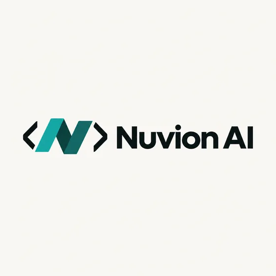 Nuvion AI logo option, round 3: Bracket frame