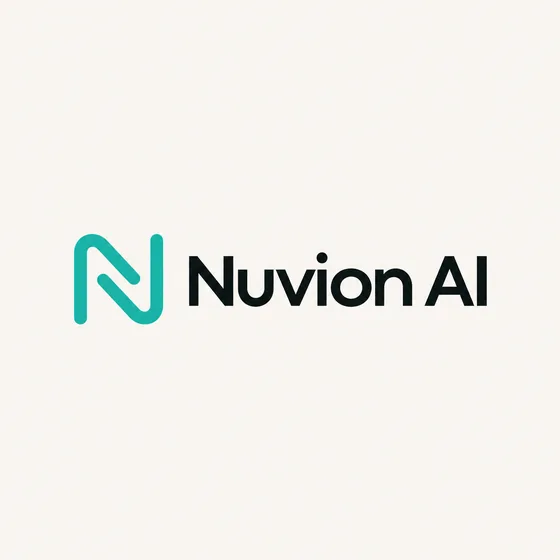 Nuvion AI logo option, round 4: Trace n (taken forward)