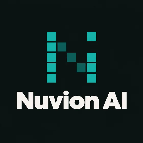 Nuvion AI logo option, round 4: Pixel n