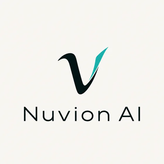 Nuvion AI logo option, round 4: Nu symbol (taken forward)