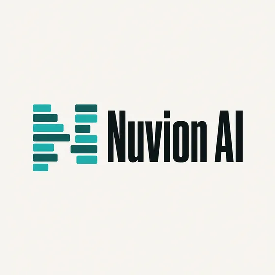 Nuvion AI logo option, round 4: Data bars
