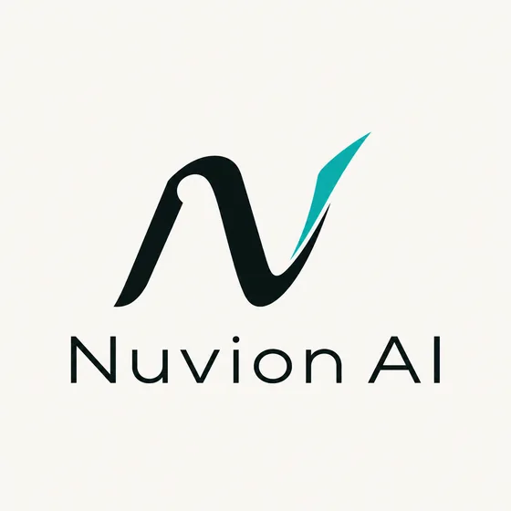 Nuvion AI logo option, round 6: Chamfer join