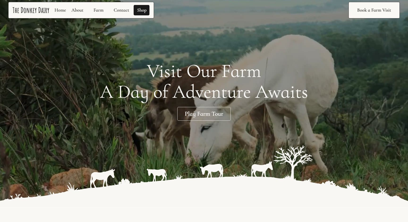 The Donkey Dairy, screen: Farm visits