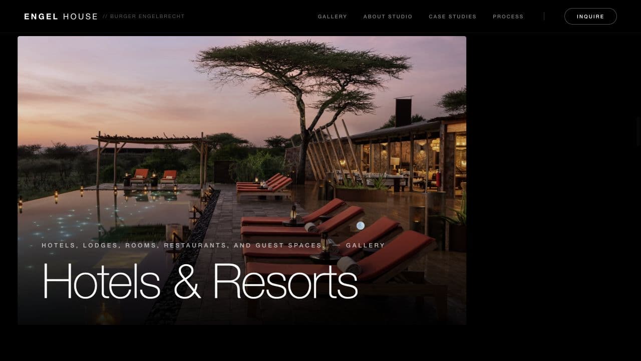 ENGEL HOUSE website — Hotels and resorts