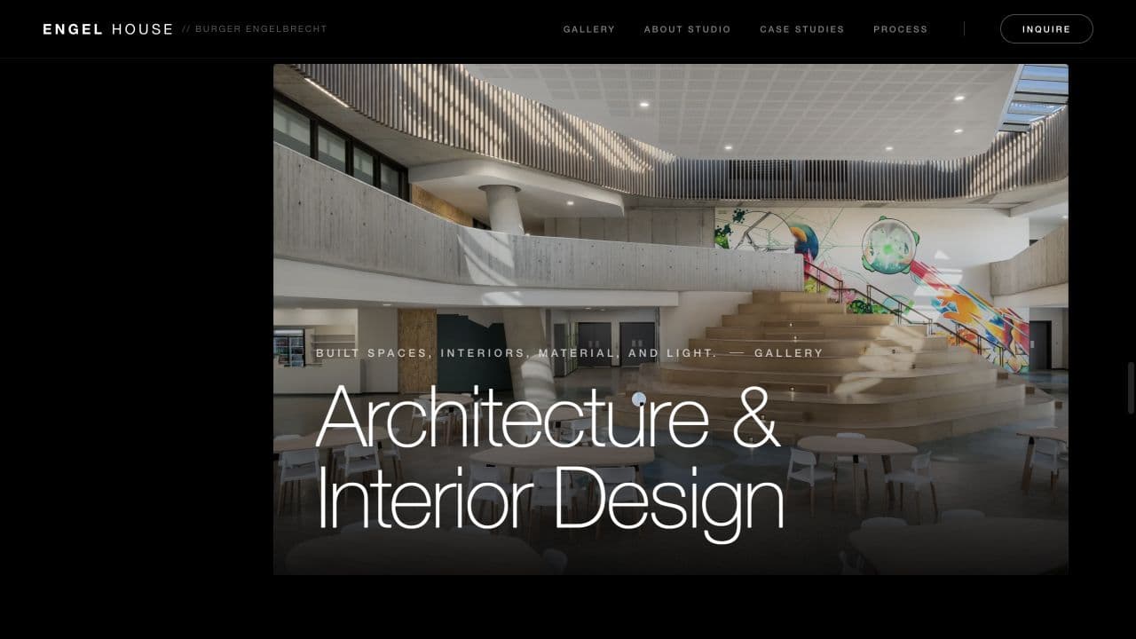 ENGEL HOUSE website — Architecture and interiors