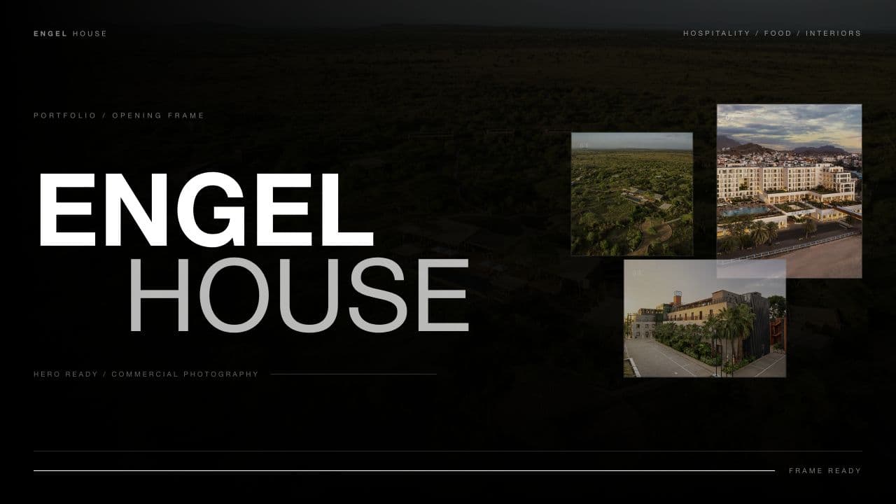 ENGEL HOUSE website — Opening portfolio