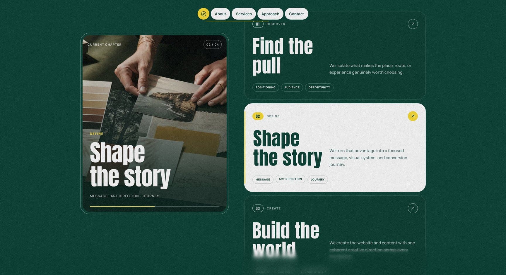 Explore Hub, screen: How we work