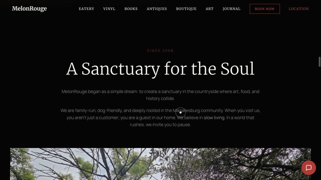 MelonRouge website — Sanctuary