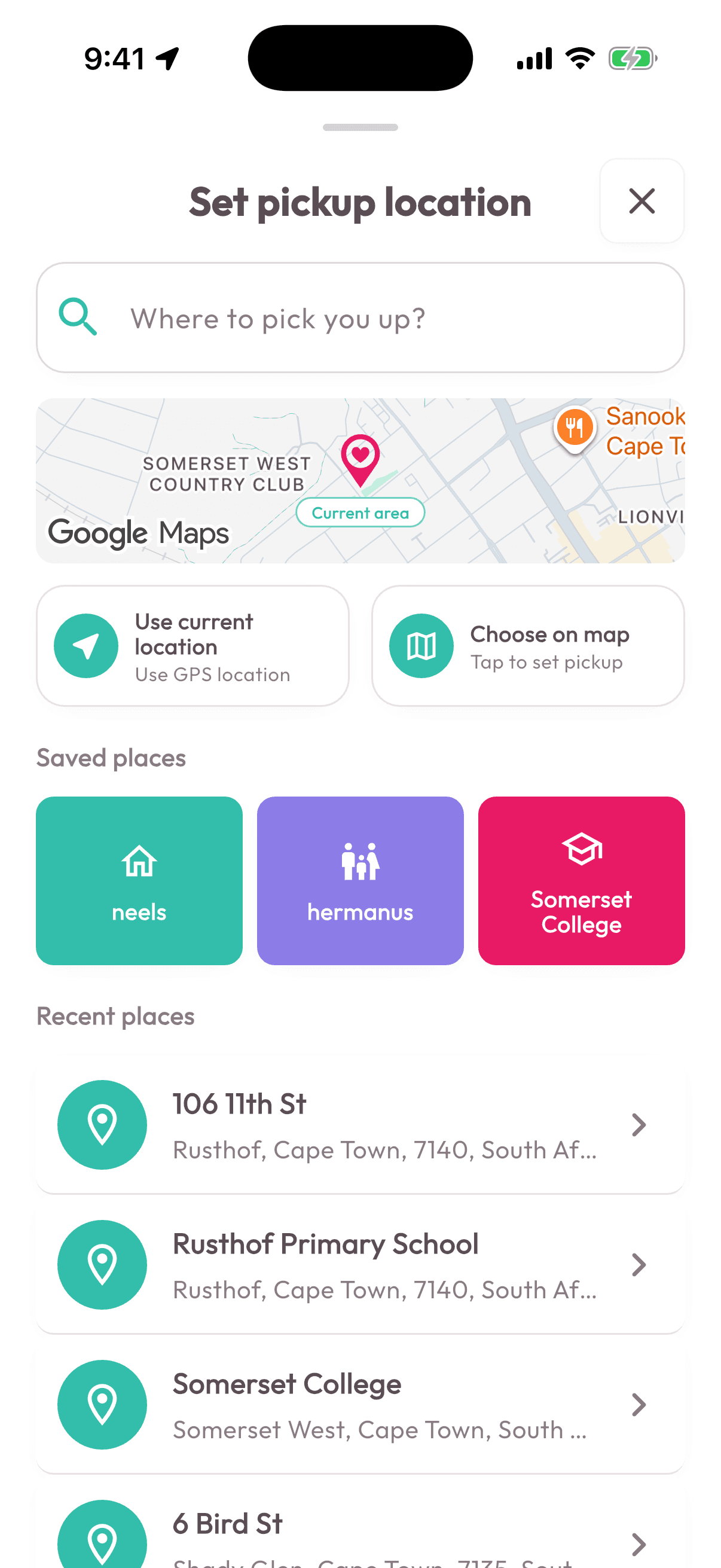 Shubble product — Choose the journey