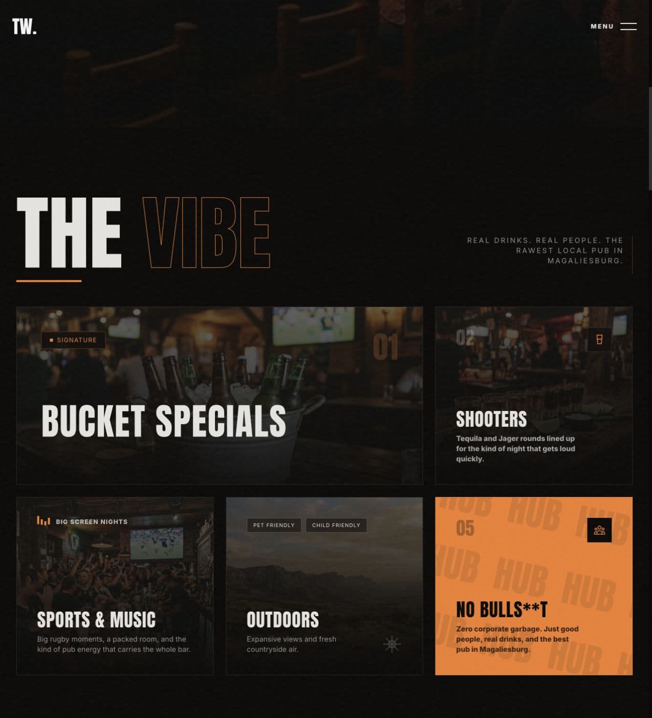 Thatchwood Farm Pub website — The vibe
