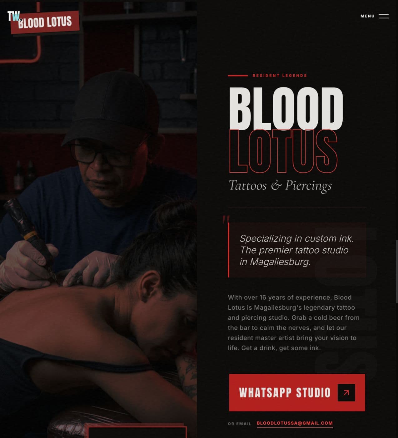 Thatchwood Farm Pub website — Blood Lotus