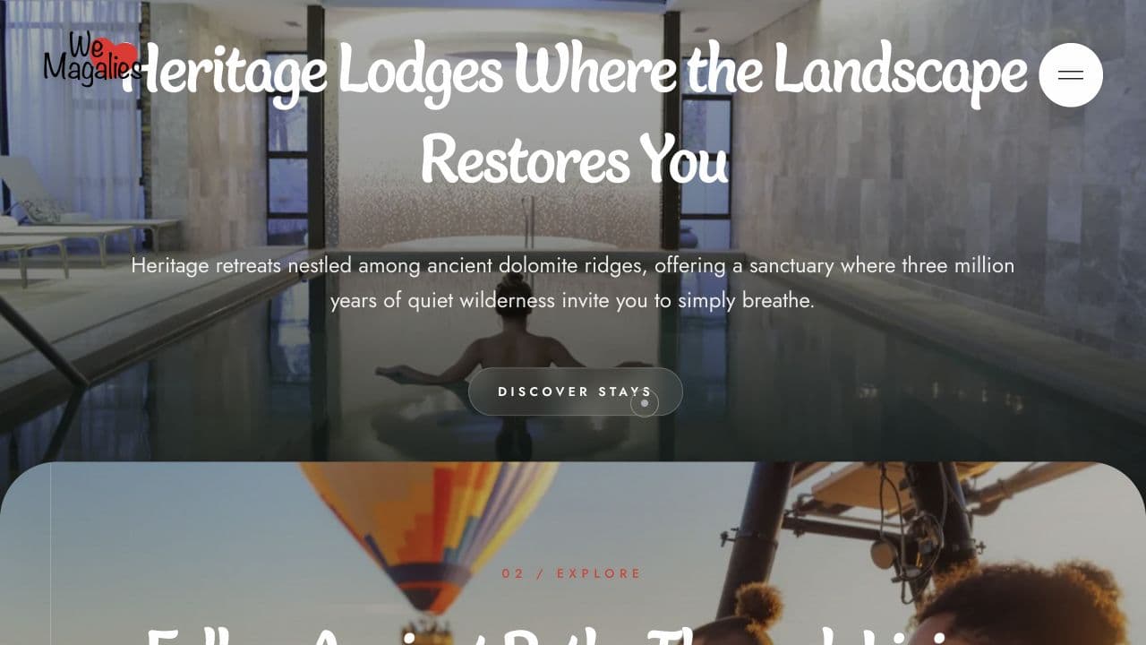 We Love Magalies system — Stays and experiences